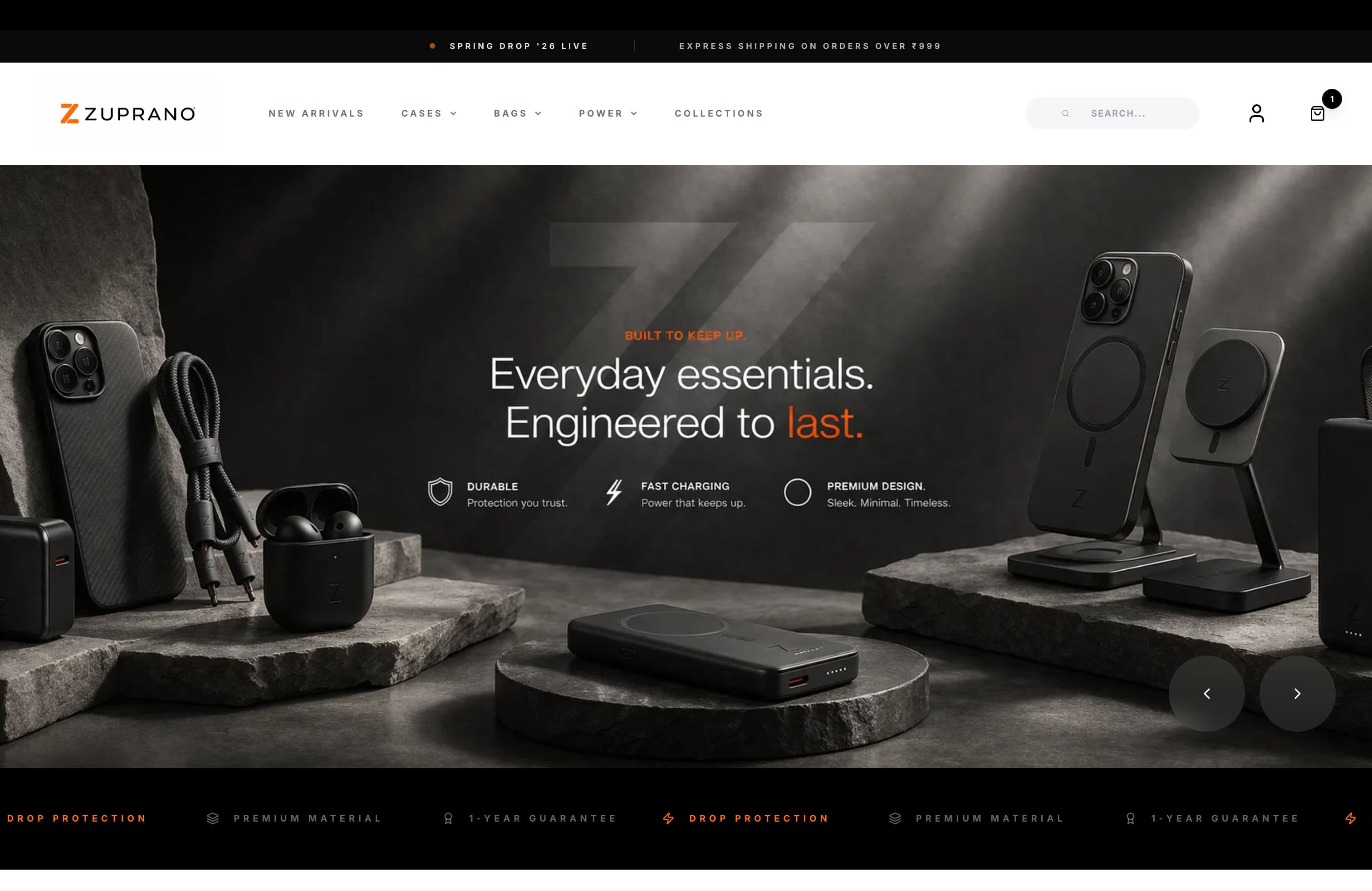 Zuprano — Branding and high-performance e-commerce for a premium tech brand.