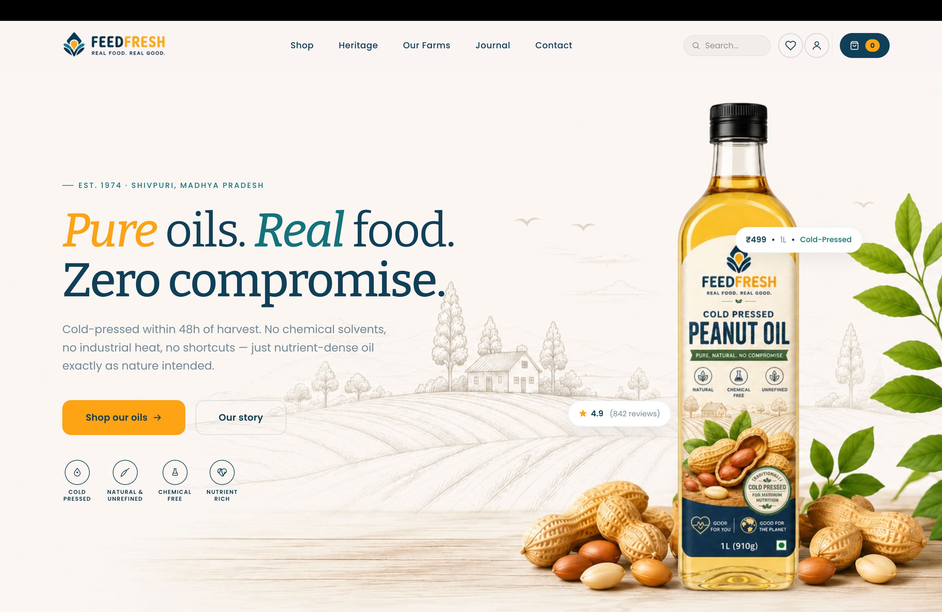 FeedFresh — A high-growth subscription D2C e-commerce engine for fresh nutrition delivery.